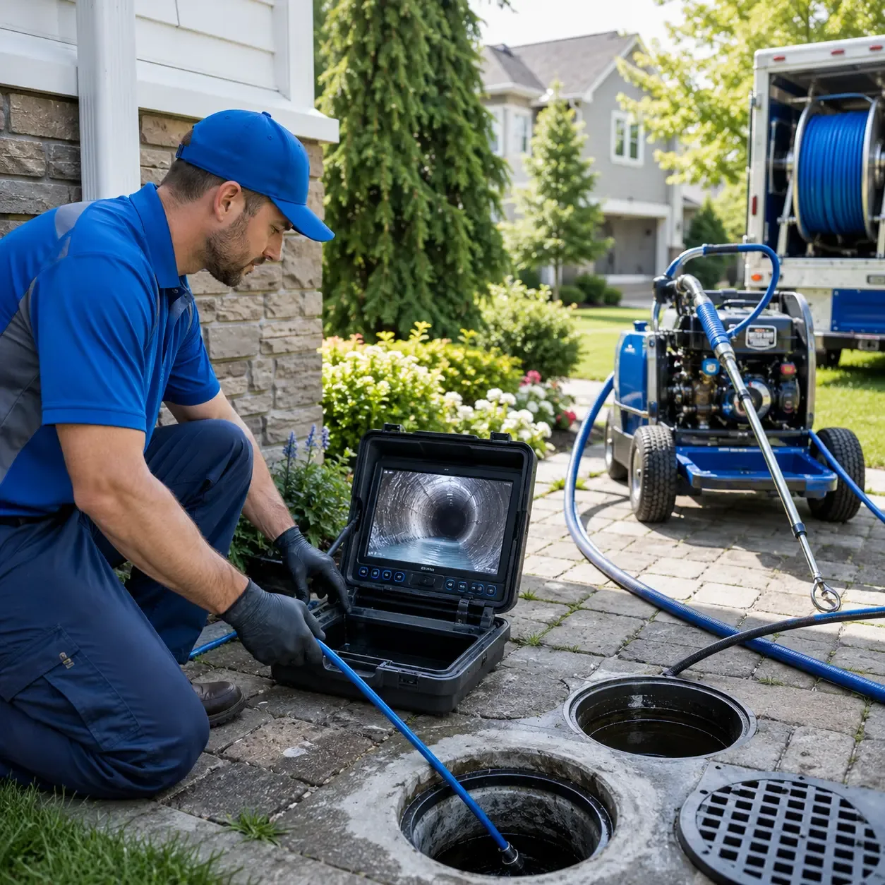 Outdoor drain cleaning professionals serving Clarita, OK
